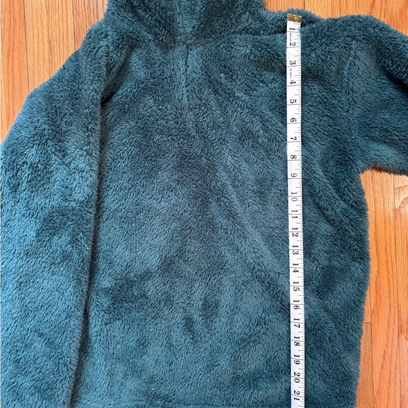 Eddie Bauer Women’s Petite Medium Half Zip Pullover – Fuzzy Green – New - Picture 4 of 6